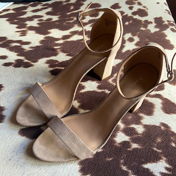 Madden Girl Shoes - Suede, tan Madden Girl heels.